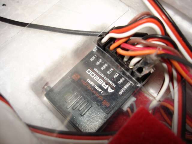 Cable conectado al receptor