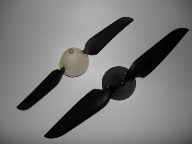 Comparaci&oacute;n lateral de h&eacute;lice 5,1x3,1 con h&eacute;lice 6x3