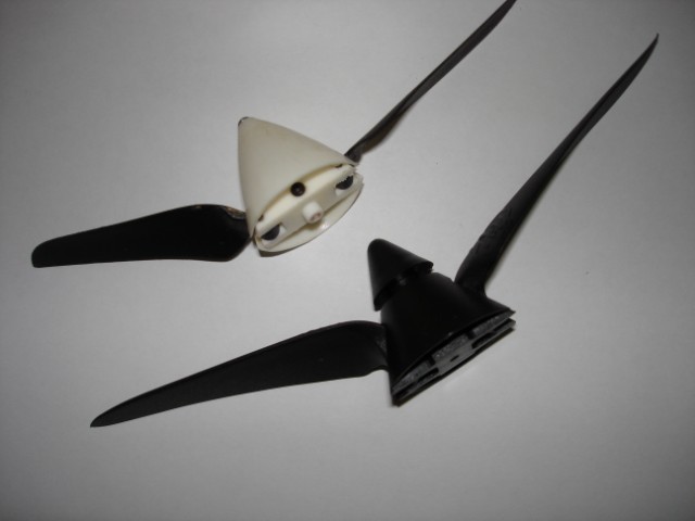 Comparaci&oacute;n lateral de h&eacute;lice 5,1x3,1 con h&eacute;lice 6x3