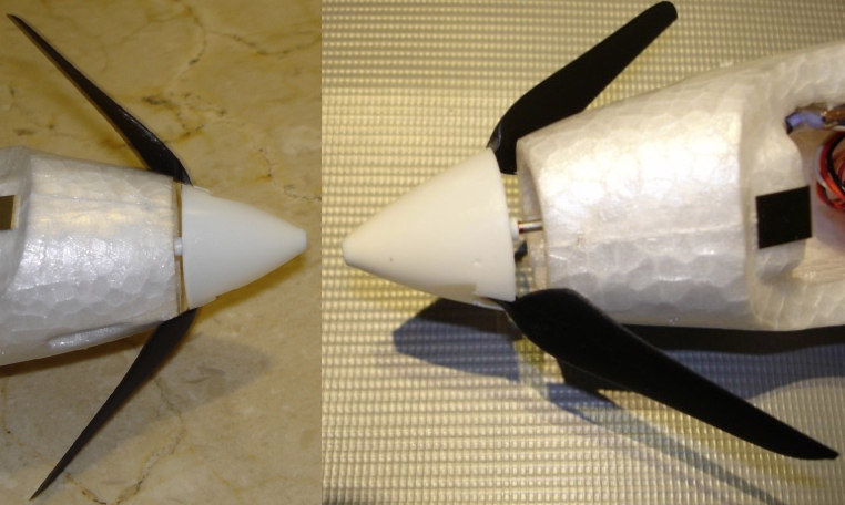 Apertura de als palas plegadas al m&aacute;ximo