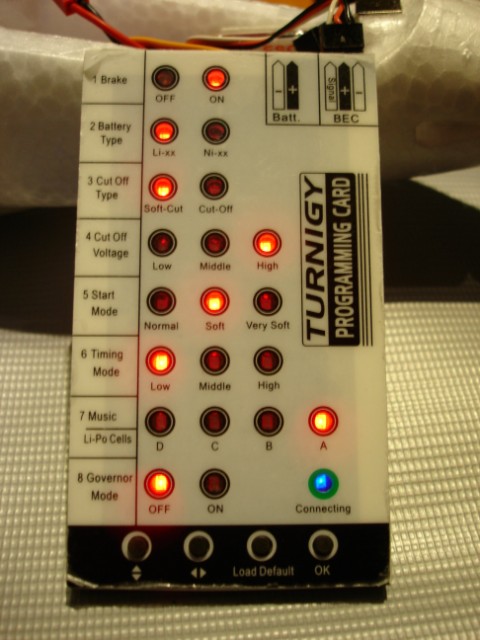 Nueva configuraci&oacute;n ESC