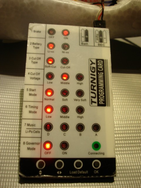 Configuraci&oacute;n original ESC